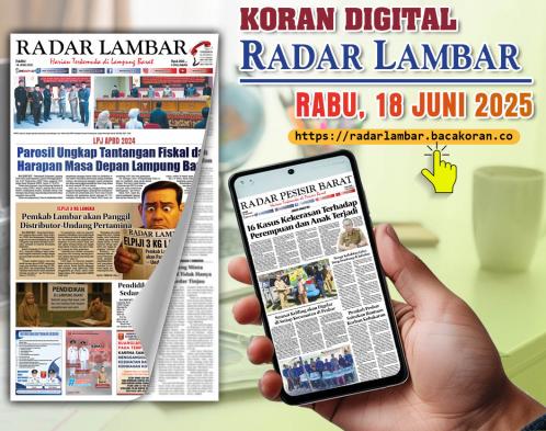 Radar Lambar - Rabu, 18 Juni 2025
