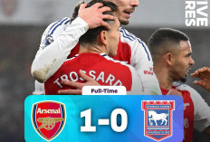 Arsenal Menang Tipis 1-0 atas Ipswich Town Tanpa Bukayo Saka