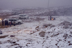 Fenomena Langka, Salju Turun di Wilayah Gurun Arab Saudi