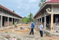 Pembangunan Gedung  SMAN 1 Krui Selatan  Capai 60 Persen