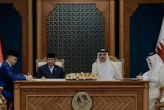 Presiden Prabowo Disambut Hangat oleh Emir Qatar di Istana Amiri Diwan