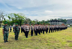 Apel Siaga, Polres Pesbar Mantapkan  Kesiapan Hadapi Bencana