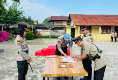 Kapolres Pesibar Pimpin Sertijab  Ps. Kabagren dan Ps. Kasat Lantas