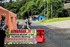 Polisi Tambah Rambu-rambu di Jalan Amblas Jalur Liwa-Krui