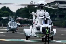 Menhan Uji Terbang Helikopter H225M di Monas