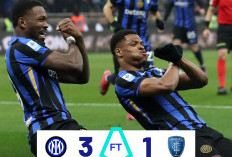 Inter Milan Kunci Kemenangan 3-1 atas Empoli, Jaga Jarak dengan Napoli