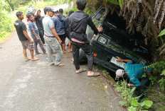 Tanjakan Way Robok Makan Korban,  Mobil Pick Up Tanpa Muatan Terperosok 