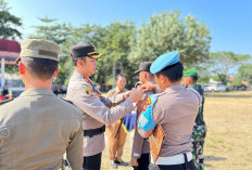 OPERASI MANTAP PRAJA KRAKATAU TAHUN 2024, Polres Pesisir Barat Laksanakan Apel Gelar Pasukan