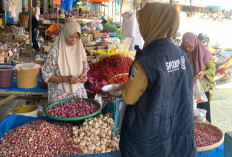 Diskopdag Monitoring Pasar,  Harga-Stok Sembako  Pasca Lebaran Stabil
