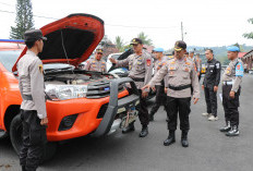 PERSIAPAN PENGAMANAN PILKADA 2024, Waka Polres Lampung Barat Cek Randis Hingga Mobil Water Cannon 