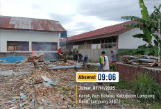 GSG Lama Kenali Selesai Dibongkar,  Program Karya Bakti TNI Dimulai 