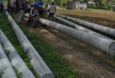 Terkendala Akses, 112 Tiang Listrik Diangkut Pakai Gerobak oleh Warga dan PLN 