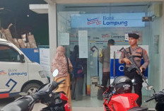 Cegah Kejahatan, Polres Pesisir Barat Perketat Pengamanan di Bank Lampung