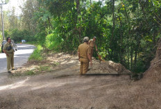 Jalan Amblas di Ruas Liwa-Ranau Mulai Ditangani