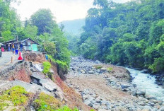 Penanganan Longsor Jalan Nasional   di Pekon Kubu Perahu Molor