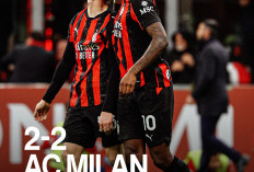 AC Milan Ditahan Pisa 2-2, Gol Athekame Selamatkan Rossoneri
