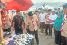 CEK PASOKAN DAN HARGA BAHAN POKOK, Pj. Gubernur Lampung Kunjungi Pasar Way Batu