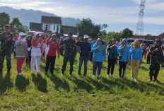 Giliran Kecamatan Way Tenong Laksanakan Senam Bersama Petugas Pemilu 
