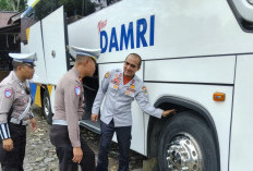 Pemeriksaan Kelayakan Bus Damri  untuk Keamanan dan Kenyamanan 