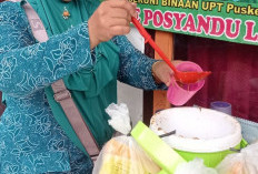 Pemerintah Pekon Sediakan Asupan Makanan Tambahan di Posyandu