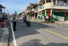 Pengamanan Rawan Pagi,  Satlantas Polres Pesisir Barat  Sosialisasikan Kamseltibcarlantas