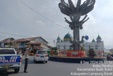 Sat Lantas Polres Lakukan Strong Point dan Patroli Pagi   