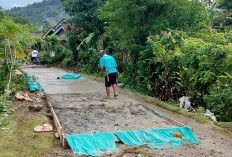 Pekon Sukamarga Bangun Jalan Rabat Beton Sepanjang 300 Meter