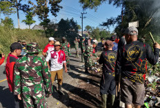 Jalan Nasional Jadi TPS Liar, Warga dan Aparat Lakukan Pembersihan