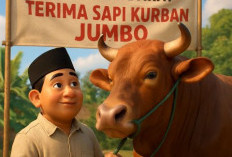 Kado Idul Adha Presiden Prabowo, Lambar Terima Sapi Kurban Jumbo