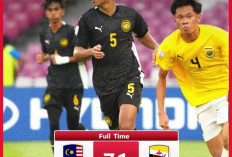 Malaysia Bantai Brunei 7-1, Siap Hadapi Indonesia di Laga Penentuan
