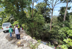 Rawan Kecelakaan, Pengendara Diminta  Waspada Melintas di Tebing Batu