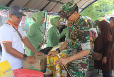 Laksanakan Instruksi Panglima TNI, Kodim 0422 Lambar Adakan Bazar Murah