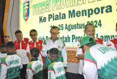 Sekdaprov Lampung Lepas Kontingen FORSGI Menuju Piala Menpora 2 