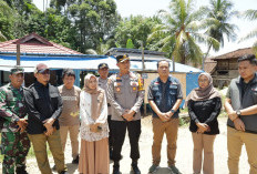 Terjunkan 15 Personil, Kapolres Pesisir Barat Monitoring Pelaksanaan PSU di Tanjung Rejo