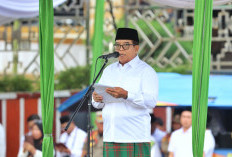 Pj Gubernur Lampung Pimpin Upacara Hari Santri Tegaskan Peran Santri Dalam Meraih Masa Depan Bangsa