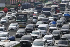 Arus Balik Padat, Tol Jakarta-Cikampek   Terapkan Contraflow KM 70-KM 47