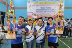 TURNAMEN BADMINTON KOGA CUP 2024, Bayu Anggoro dan Nubi Raih Gelar Juara