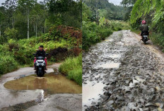 Jalan Utama Rusak Parah,  Warga Pertanyakan Keseriusan Pemkab