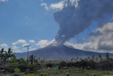 Gunung Lewotobi Laki Meletus Dua Kali pada Minggu Sore, Abu Vulkanik Tembus 1 Km