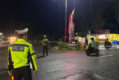 Patroli Blue Light Satlantas Pesisir Barat Sasar Titik Rawan Laka Lantas