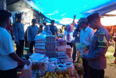 Antisipasi Lonjakan Harga, Polsek Bengkunat Cek Sembako di Pasar Tradisional 