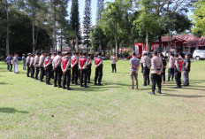 MEMASUKI TAHAPAN PENDAFTARAN CAKADA, Polres Lampung Barat Beri Pengamanan KPU 