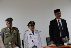 Hari Otda Ke-29,  Wakil Bupati Pesbar Ikuti Upacara Virtual