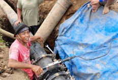 Perbaikan Pipa Rampung,   Distribusi Air Kembali Normal 