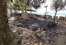 Kebakaran Hanguskan Home Karaoke di Pantai Labuhan Jukung Pesisir Barat