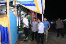 Tedi Zadmiko Tinjau Pembangunan   Posko Pengamanan Mudik Lebaran