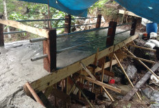 Jembatan Penghubung Menuju  Pancurmas Rampung Dibangun