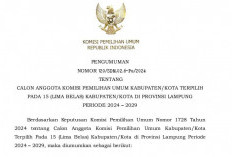 Ini Lima Anggota KPU Kabupaten Pesisir Barat Terpilih Periode 2024-2029