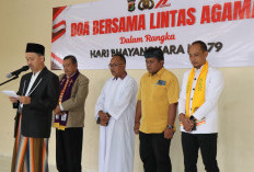 Doa Lintas Agama Warnai Peringatan Hari Bhayangkara ke-79 di Lampung Barat