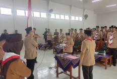 Irawan Topani Lantik Jajaran Mabiran, Kwaran, LPK dan DKR Pramuka Pesisir Tengah